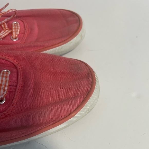 Keds Coral Canvas  4 Eyelet Tie Ribbon Lace Comfort Flats Shoes Sneakers - Picture 4 of 8